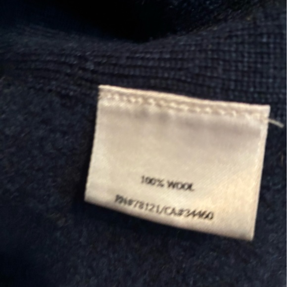 Eileen Fisher Deep Blue Wool Coat - Picture 3 of 8
